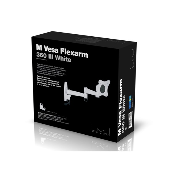MULTIBRACKETS_Fali_konzol_M_VESA_Flexarm_360_III_White_75_100_200-i1337313.jpg MULTIBRACKETS Fali konzol, M VESA Flexarm 360 III White 75 100 200 (15-32", max.VESA: 200x200 mm, 15 kg) - Image 13