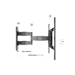 MULTIBRACKETS Fali konzol, M VESA Flexarm Tilt & Turn III (32-50", max.VESA: 400x400 mm, 25 kg) - Image 7