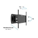 MULTIBRACKETS Fali konzol, M VESA Super Slim Tilt & Turn (32-65", max.VESA: 400x400 mm, 40 kg) - Image 19