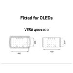 MULTIBRACKETS Fali konzol, M VESA Super Slim Tilt & Turn Plus (32-65", max.VESA: 400x400 mm, 40 kg) - Image 14