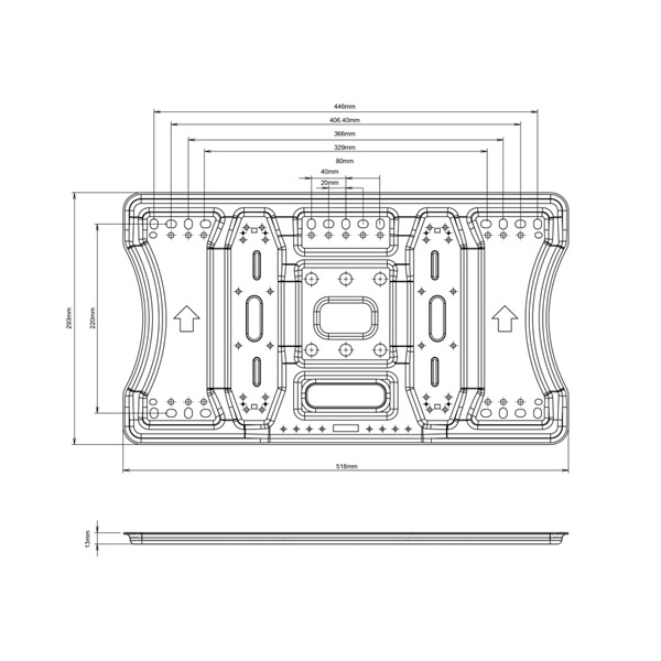 MULTIBRACKETS Fali konzol, M VESA Super Slim Tilt & Turn Plus HD (40-86", max.VESA: 400x400 mm, 65 kg) - Image 6