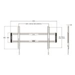 MULTIBRACKETS Fix fali konzol, M Universal Wallmount Fixed Large Black (40-86", max.VESA: 800x400 mm, 60 kg) - Image 12