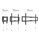 MULTIBRACKETS Fix fali konzol, M Universal Wallmount Fixed Large Black (40-86", max.VESA: 800x400 mm, 60 kg) - Image 9