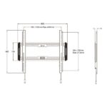 MULTIBRACKETS Fix fali konzol, M Universal Wallmount Fixed Medium Black (32-65", max.VESA: 400x400 mm, 50 kg) - Image 12