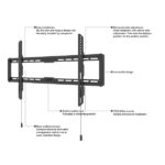 MULTIBRACKETS Fix fali konzol, M Universal Wallmount Fixed Medium Black (32-65", max.VESA: 400x400 mm, 50 kg) - Image 10