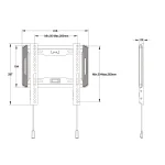 MULTIBRACKETS Fix fali konzol, M Universal Wallmount Fixed Small Black (24-55", max.VESA: 200x200 mm, 50 kg) - Image 8