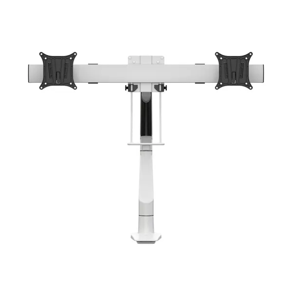 MULTIBRACKETS Gas Lift asztali konzol (2 képernyős rögzítőkar), M VESA Gas Lift Arm Single White w. Duo Crossbar (15-28" - Image 2