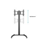 MULTIBRACKETS Gurulós padlóállvány, M Display Stand 180 Single Black (24-65", max.VESA: 700x400 mm, 50kg) - Image 9