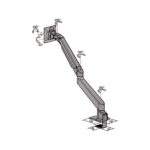MULTIBRACKETS Asztali konzol, M VESA Gas Lift Arm Single White HD (15-34", max.VESA: 100x100 mm, 21 kg) - Image 21