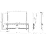 MULTIBRACKETS Fali konzol, M Universal Tilt Wallmount Black Large (55-75", max.VESA: 800x600 mm, 75 kg) - Image 16