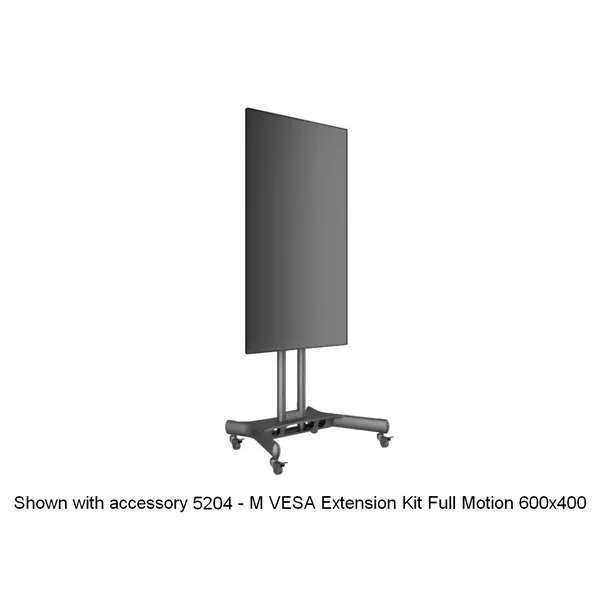MULTIBRACKETS Gurulós padlóállvány, M Public Floorstand Basic 150 incl shelf&camera holder (32-60", max.VESA:600x400 mm) - Image 22