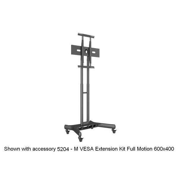 MULTIBRACKETS Gurulós padlóállvány, M Public Floorstand Basic 150 incl shelf&camera holder (32-60", max.VESA:600x400 mm) - Image 21