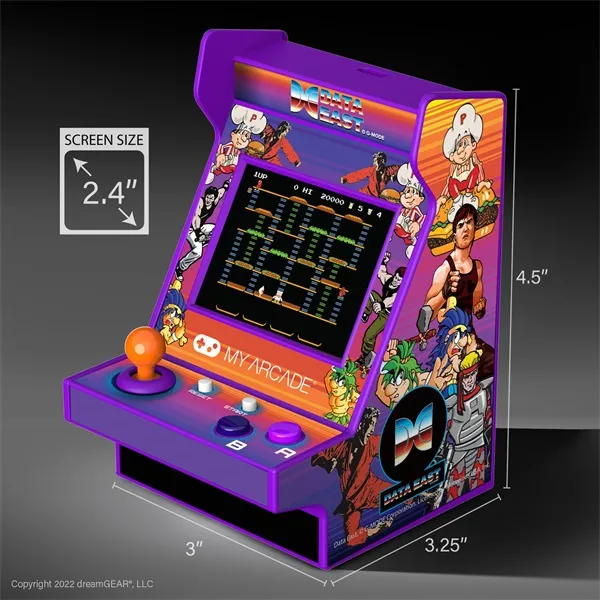 MY ARCADE Játékkonzol Data East 200+ Nano Player Retro Arcade 4.5"Hordozható, DUGNL-4121 - Image 8