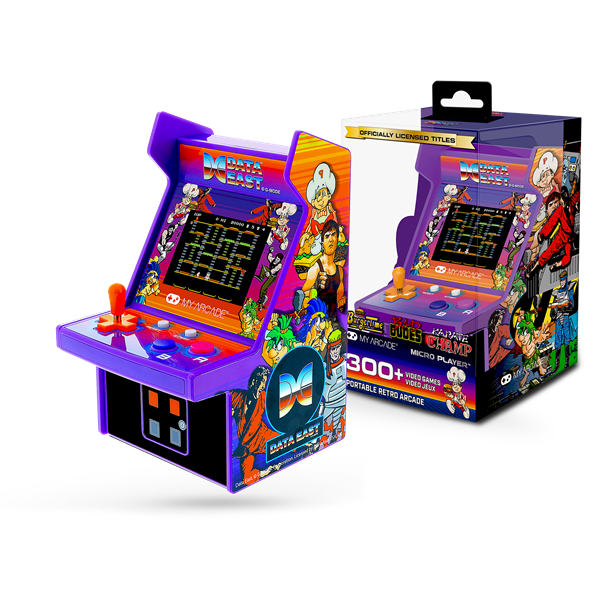 MY_ARCADE_Jatekkonzol_Data_East_300_Micro_Player_Retro_Arcade_675_Hordozhato_DGUNL-4124-i1328589.png MY ARCADE Játékkonzol Data East 300+ Micro Player Retro Arcade 6.75" Hordozható, DGUNL-4124 - Image 1