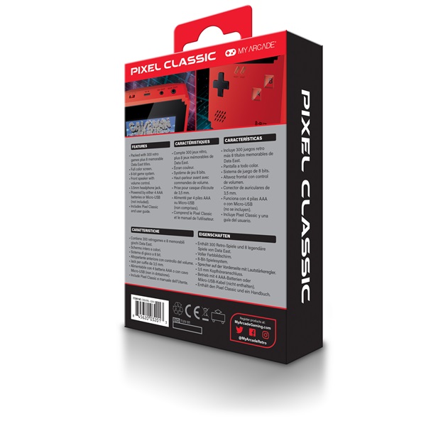 MY ARCADE Játékkonzol Data East 300+ Pixel Classic  Hordozható, DGUNL-3201 - Image 7