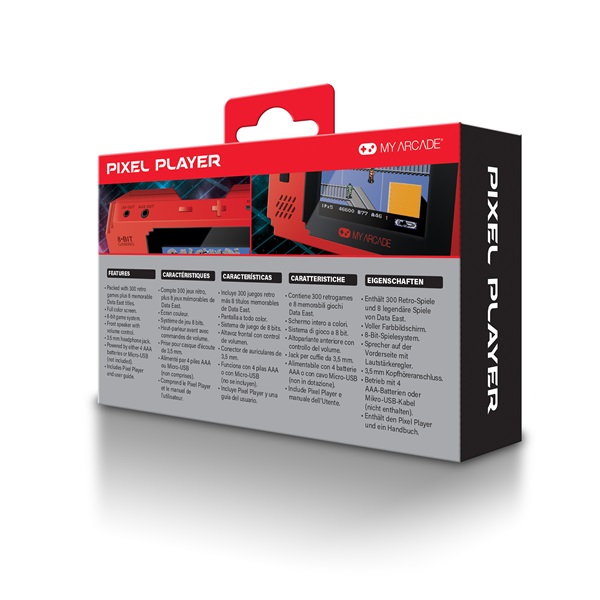 MY ARCADE Játékkonzol Data East 300+ Pixel Player Hordozható, DGUNL-3202 - Image 7
