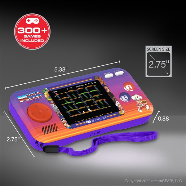 MY ARCADE Játékkonzol Data East 300+ Pocket Player Hordozható, DGUNL-4127 - Image 6