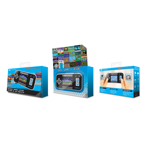 MY ARCADE Játékkonzol Gamer V Classic 220in1 Fekete & Kék Hordozható, DGUN-3919 - Image 3