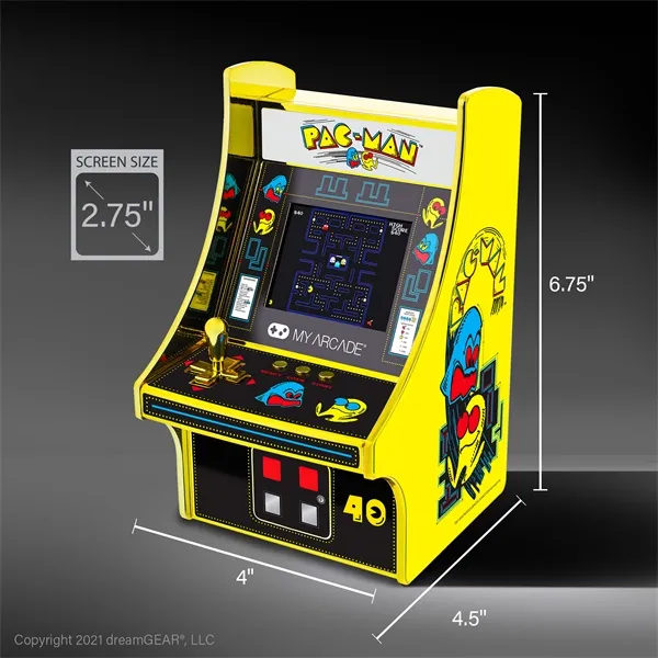 MY ARCADE Játékkonzol Pac-Man 40th Anniversary Micro Player Retro Arcade 6.75" Hordozható, DGUNL-3290 - Image 9