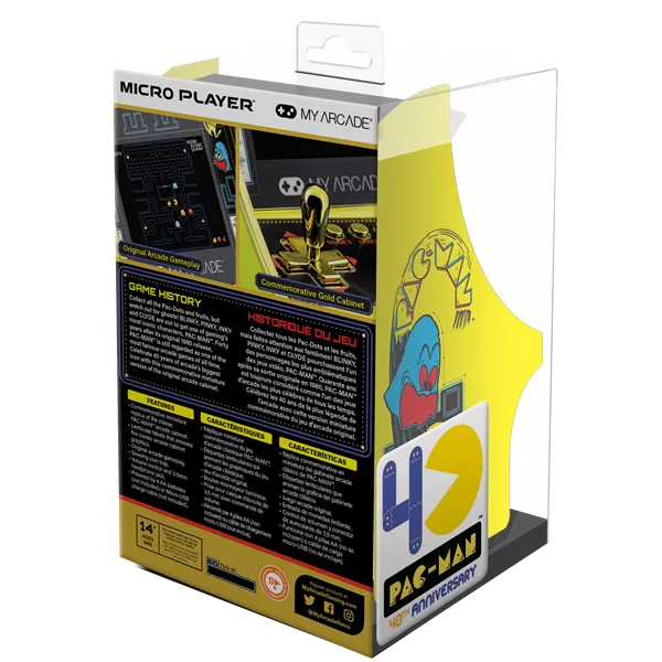MY ARCADE Játékkonzol Pac-Man 40th Anniversary Micro Player Retro Arcade 6.75" Hordozható, DGUNL-3290 - Image 3