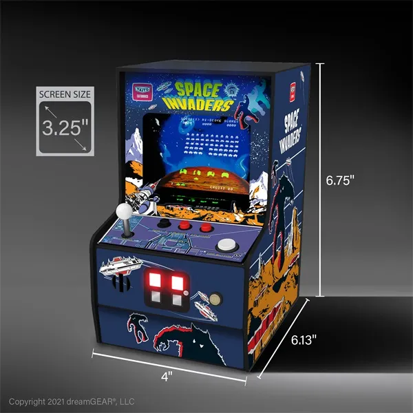 MY ARCADE Játékkonzol Space Invaders Micro Player Retro Arcade 6.75" Hordozható, DGUNL-3279 - Image 11