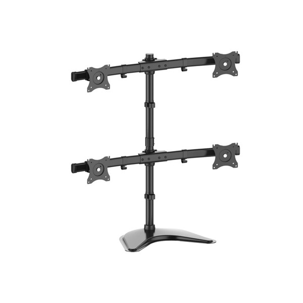 Multibrackets_asztali_rogzito_Deskstand_Basic_Quad_dontheto_forgathato_konzol_15_-_27_fekete-i428874.jpg MULTIBRACKETS asztali rögzítő Deskstand Basic Quad dönthető, forgatható konzol, 15" - 27", fekete - Image 1