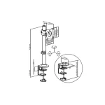 MULTIBRACKETS Asztali konzol, M Deskmount Basic Single (15-27", max.VESA: 100x100 mm, 10 kg) - Image 20