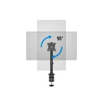 MULTIBRACKETS Asztali konzol, M Deskmount Basic Single (15-27", max.VESA: 100x100 mm, 10 kg) - Image 17