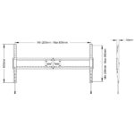 MULTIBRACKETS Fix fali konzol, M Universal Fixed Wallmount SD MAX 800x600 (60-110", 125kg) - Image 8