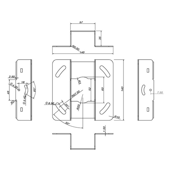 MULTIBRACKETS Mennyezeti konzol, M Universal Projector Ceiling Mount 900-1600 with Finetune - Image 3