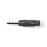 Nedis COTP15940BK 6,35 Jack dugó - 3P XLR aljzat adapter