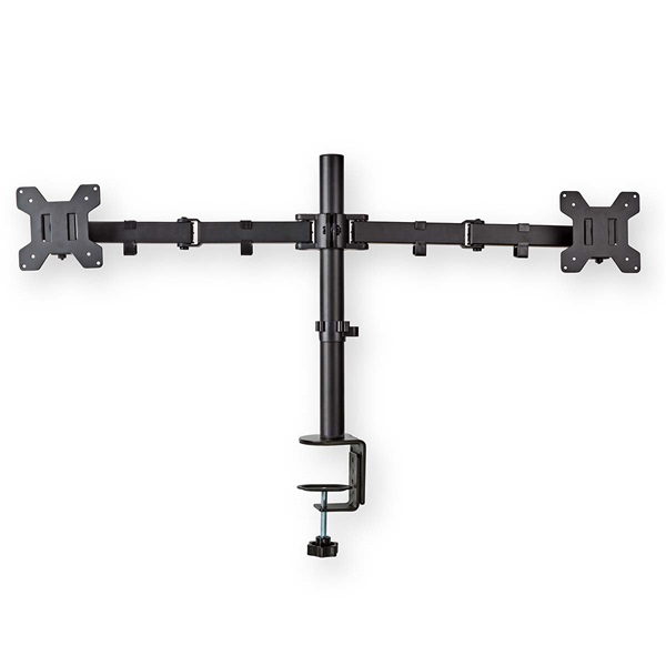 Nedis MMDOS110BK 15"-32" asztali 2 monitor tartóállvány, maximum 8 kg, forgatható dönthető, acél, fekete - Image 2