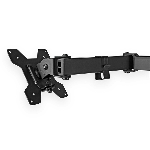 Nedis MMDOS110BK 15"-32" asztali 2 monitor tartóállvány, maximum 8 kg, forgatható dönthető, acél, fekete - Image 3
