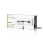 Nedis MMDOS110BK 15"-32" asztali 2 monitor tartóállvány, maximum 8 kg, forgatható dönthető, acél, fekete - Image 5