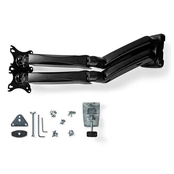 Nedis MMDOSGS110BK gázrugós asztali monitor tartó, dupla, 15-32" | 75x75 / 100x100 - Image 5