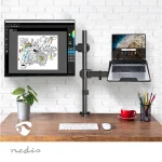 Nedis MMSISNB110BK asztali monitor tartó konzol és laptop állvány | 15-32" | 75x75 / 100x100 - Image 2