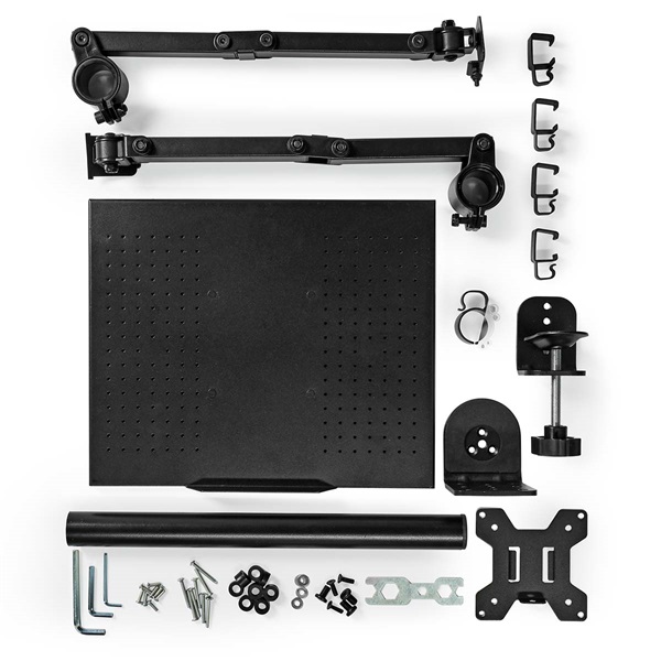 NEDIS_MMSISNB110BK_asztali_monitor_es_laptop_allvany_15-32_75x75_100x100-i1572713.jpg Nedis MMSISNB110BK asztali monitor tartó konzol és laptop állvány | 15-32" | 75x75 / 100x100 - Image 6