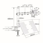 Nedis MMSISNB110BK asztali monitor tartó konzol és laptop állvány | 15-32" | 75x75 / 100x100 - Image 7