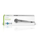 Nedis MPWD45GY dinamikus mikrofon, levehető kábel 5m, 80 Hz - 13 kHz 600 Ohm -72 dB Be/Ki kapcs.fém ezüst - Image 5