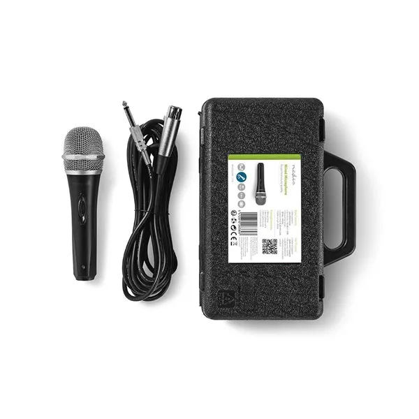 Nedis MPWD50CBK dinamikus mikrofon, levehető kábel 5m, 50 Hz - 15 kHz 600 Ohm -72 dB, kapcsoló, fekete/szürke - Image 5