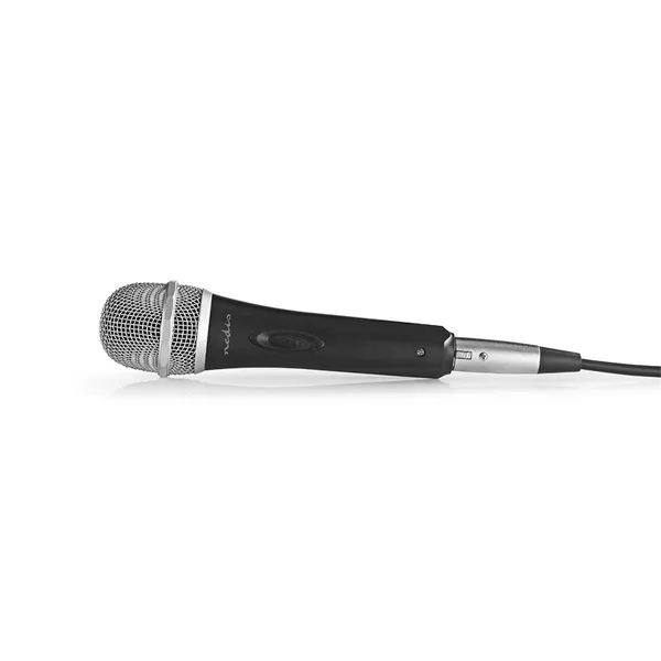 Nedis MPWD50CBK dinamikus mikrofon, levehető kábel 5m, 50 Hz - 15 kHz 600 Ohm -72 dB, kapcsoló, fekete/szürke - Image 2