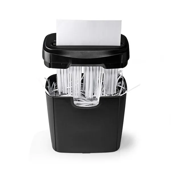 Nedis PASH112BKA4 iratmegsemmisítő, A4- es, 10L megsemmisített irat, DIN P-2 biztonsági szint – 6 mm széles csíkok - Image 4