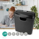 Nedis PASH112BKA4 iratmegsemmisítő, A4- es, 10L megsemmisített irat, DIN P-2 biztonsági szint – 6 mm széles csíkok - Image 6
