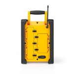 Nedis RDFM3100YW munka rádió, FM, bluetooth, rezgéscsillapítás, 15W, 20 FM állomás, 3,5 mm audióbemenet - Image 2