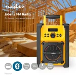 Nedis RDFM3100YW munka rádió, FM, bluetooth, rezgéscsillapítás, 15W, 20 FM állomás, 3,5 mm audióbemenet - Image 7