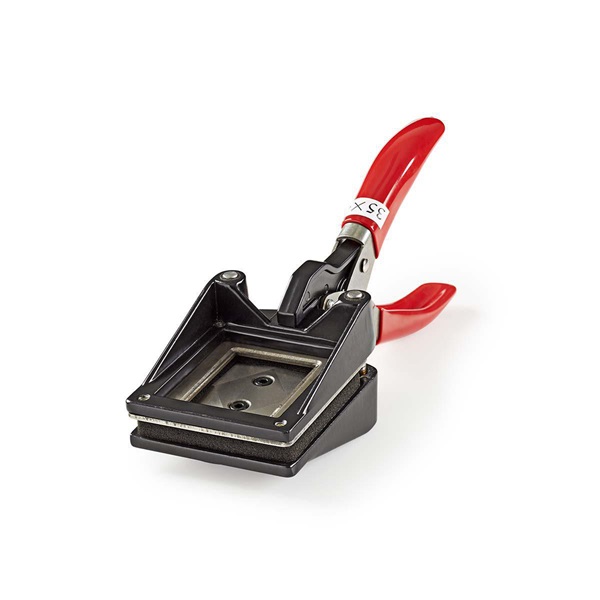 NEDIS_SHRE110BKA4_igazolvanykep_vago_vagasi_meret_35_x_45_mm_fekete_piros_suly_510_gramm-i1549599.jpg NEDIS SHRE110BKA4 igazolványkép vágó, vágási méret 35 x 45 mm, fekete / piros súly: 510 gramm - Image 1