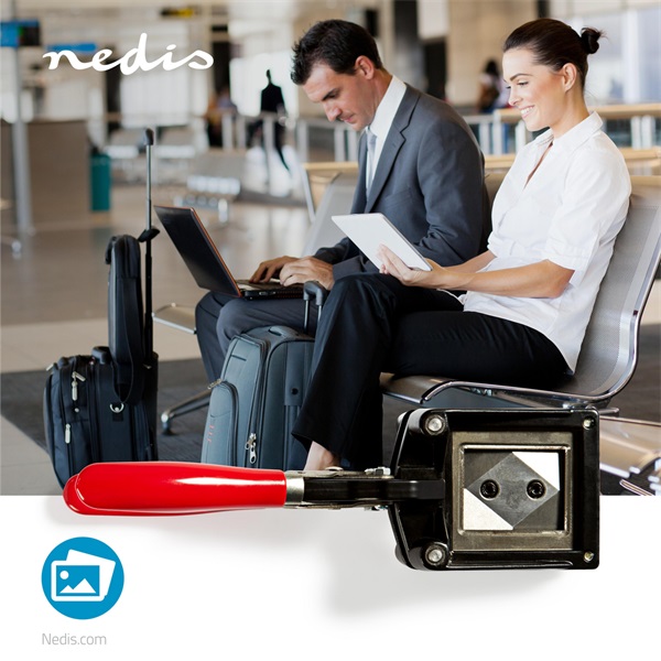 NEDIS_SHRE110BKA4_igazolvanykep_vago_vagasi_meret_35_x_45_mm_fekete_piros_suly_510_gramm-i1549606.jpg NEDIS SHRE110BKA4 igazolványkép vágó, vágási méret 35 x 45 mm, fekete / piros súly: 510 gramm - Image 2