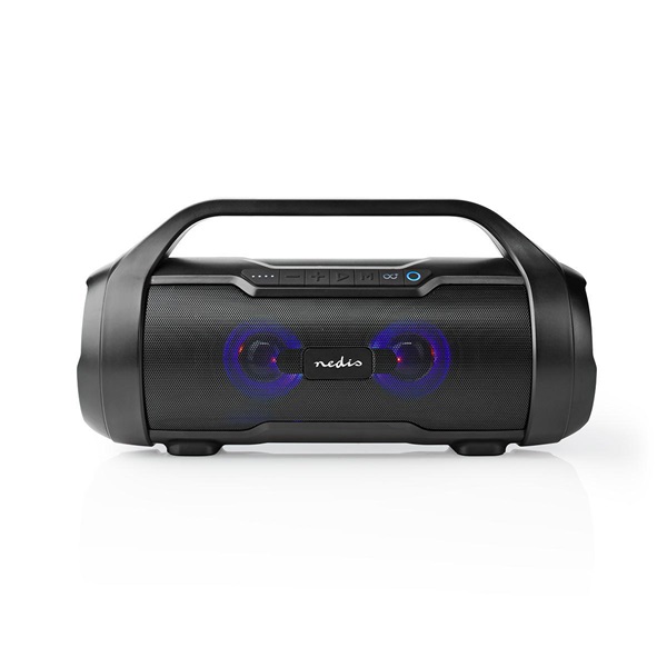 Nedis SPBB310BK akkumulátoros party boombox, 120W, Bluetooth, 10 m hatótávolság, USB, microSD , 6 óra vez nélkül - Image 1