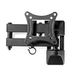 Nedis TVWM1510BK 13"-27"  LCD TV / monitorállvány (tartó konzol), maximum 15 kg, forgatható, dönthető, fekete - Image 3