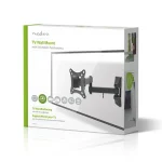 Nedis TVWM1510BK 13"-27"  LCD TV / monitorállvány (tartó konzol), maximum 15 kg, forgatható, dönthető, fekete - Image 4